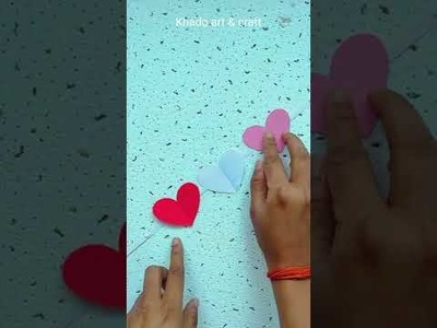 How To Make Heart Cutting | Diy Heart making craft #shorts #youtubeshorts