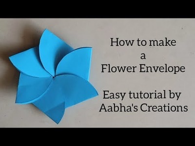 How to make origami flower envelope ????✉️ Easy tutorial #aabhascreations