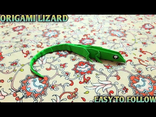 HOW TO MAKE ORIGAMI LIZARD | Easy To Follow Step by Step