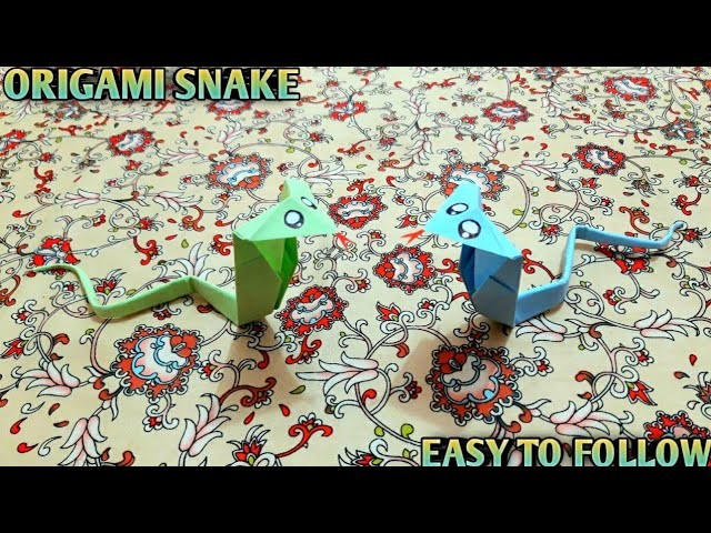 HOW TO MAKE ORIGAMI SNAKE | Easy To Follow Step by Step