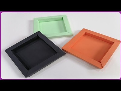 How to make paper photo frame | Simple origami picture frame