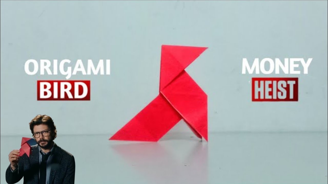 How To Make Professors Origami Bird from Money Heist, La Casa de Papel