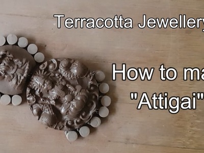How to make Terracotta Jewellery Attigai? #Terracottajewellerymaking #uniquepattern |Attigai making?