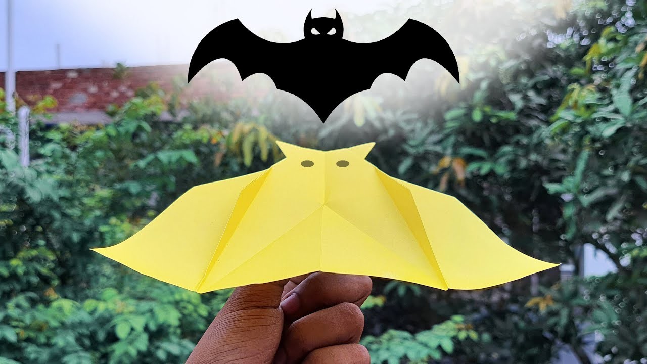 Making Origami Bat Airplane Easy | How To Make Paper Bat Plane That Fly Like A Bird | Paper Toy Idea