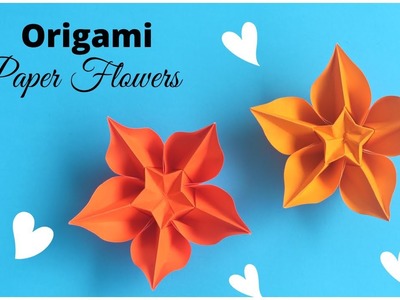 Origami Flower Making Paper Craft Tutorial