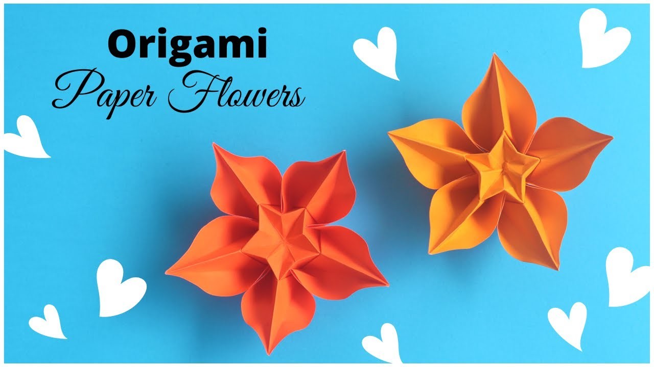 Origami Flower Making Paper Craft Tutorial