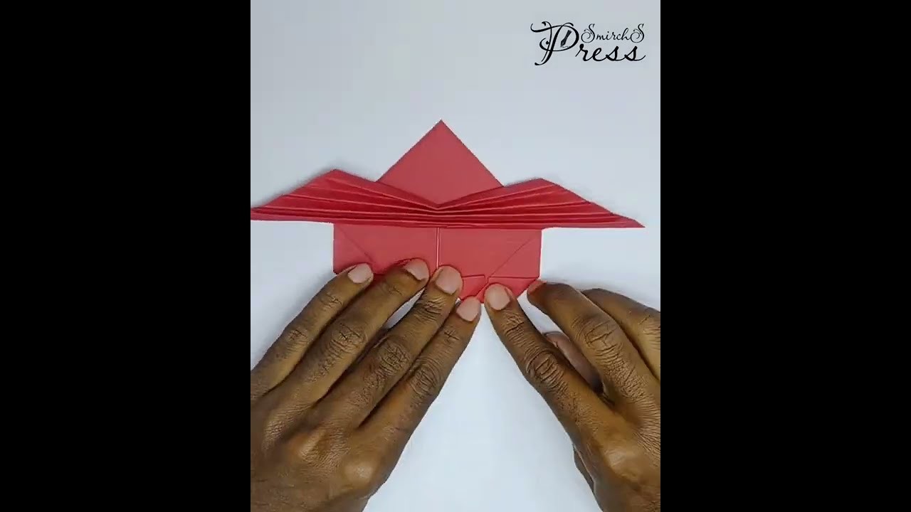‌‌♥ Origami Paper Heart Making with Wings by SmirchS Press ‌♥