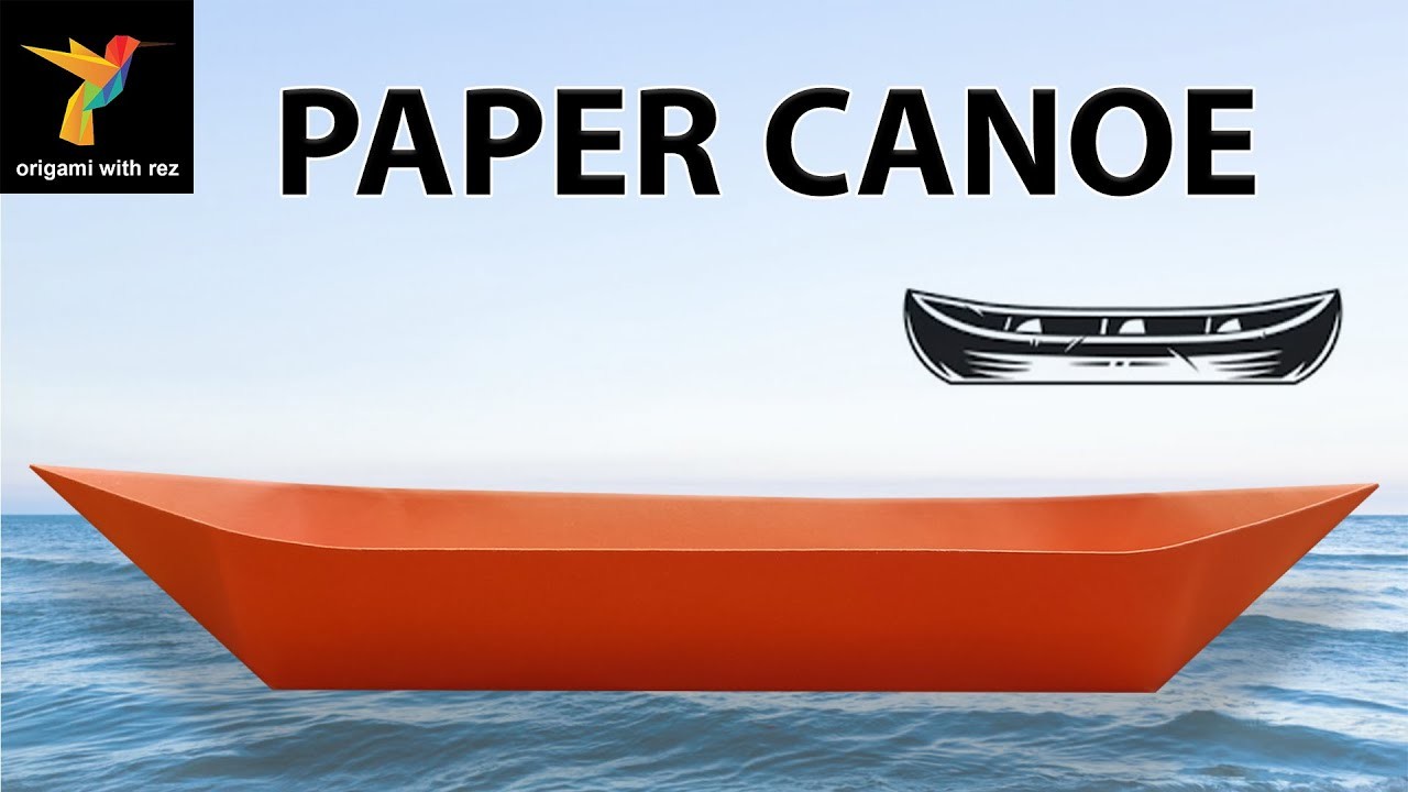 PAPER CANOE | PAPER BOAT | how to make a paper boat | easy origami