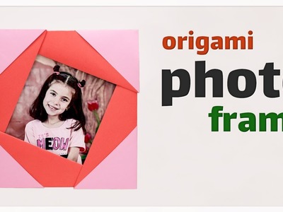 Photo frame making at home | origami photo frame