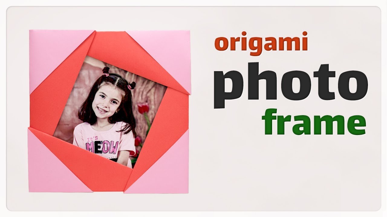 Photo frame making at home | origami photo frame