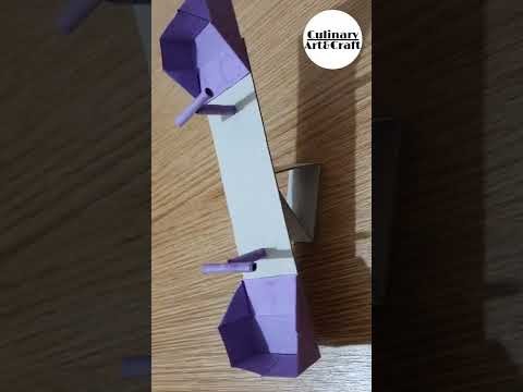 SeeSaw With Paper Shorts | Easy Origami SeeSaw | Easy SeeSaw For School Project | PaperCraft #shorts