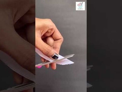 Simple paper feather making trick | Easy craft ideas - trending #shorts