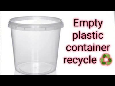 Awesome idea to recycle of waste container|| Plastic container idea|| plastic craft idea
