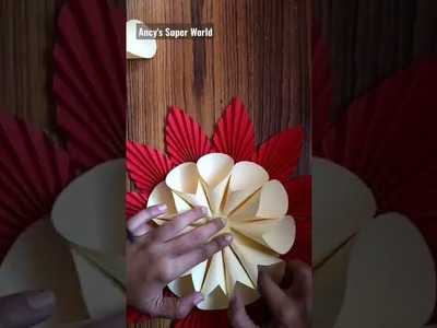 Beautiful Paper Flower Wall Hanging | WallHanging Ideas | Paper Craft | Room Decor DIY