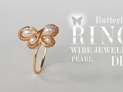 Butterfly Ring.Simple Ring.DIY Ring.Wire Wrap Ring Tutorial.DIY Jewelry.How to make