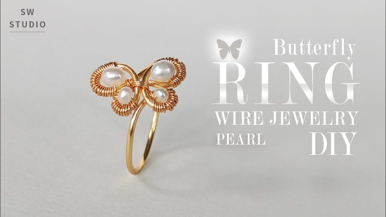 Butterfly Ring.Simple Ring.DIY Ring.Wire Wrap Ring Tutorial.DIY Jewelry.How to make