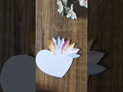 Cardboard and paper feather hanging craft.DIY hanging craft.#trending #shorts