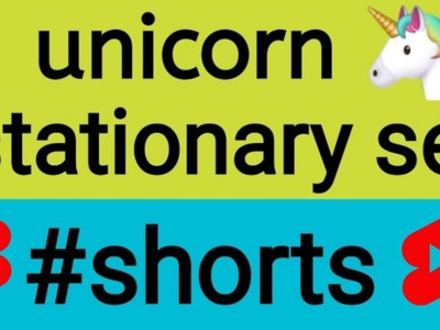 Day_4 |DIY unicorn???? stationary set ||#shorts #7dayschallenge