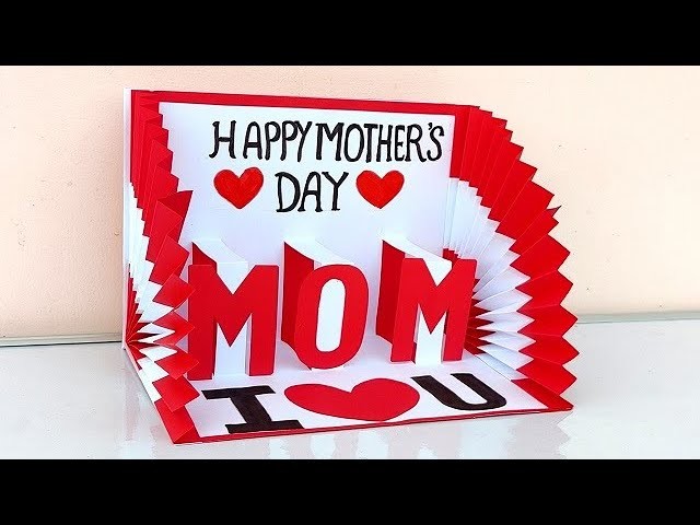 DIY Happy Mother's day Pop up card 2022. Handmade Pop up card for Mother's day