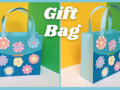 DIY PAPER GIFT BAG FOR BIRTHDAY, MOTHER’S DAY. PAPER PURSE GIFT BAG TUTORIAL