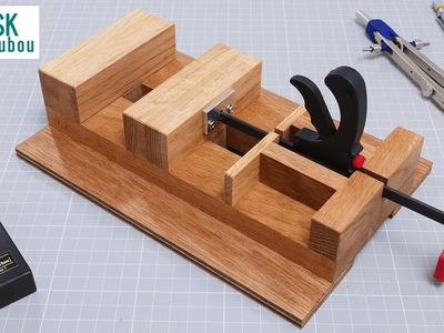 【DIY】Two types of Wooden Vise - Drill Press Vise【Homemade】