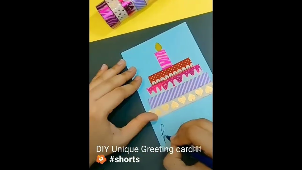 DIY unique greeting card.