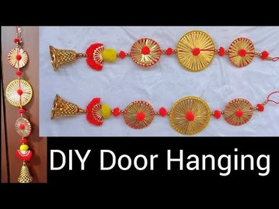 Door Hanging | Handmade door Hanging | pom pom hanging | DIY @Mini's Creation #diythings