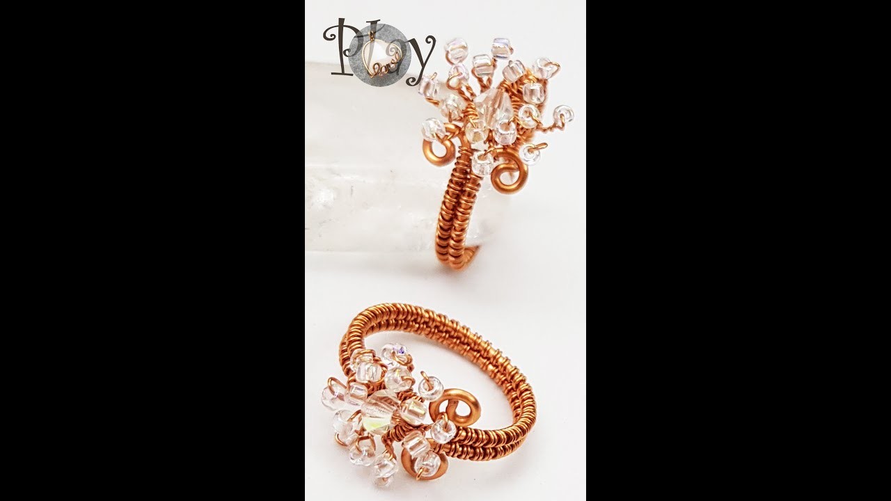 Flower | ring | small beads | jewelry | copper wire @Lan Anh Handmade 777 #Shorts