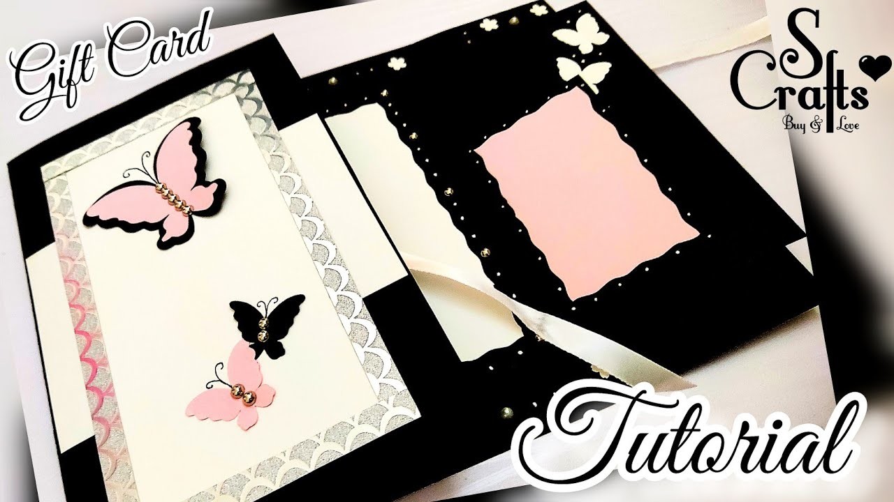 Gift Card Tutorial ✂️ | Greeting cards | Birthday gift Anniversary gifts handmade cards | S Crafts