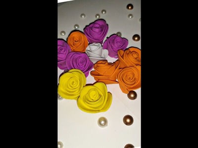 HANDMADE FLOWERS FOR CARD DECORATE | handmade flowers,paper cutting art and craft