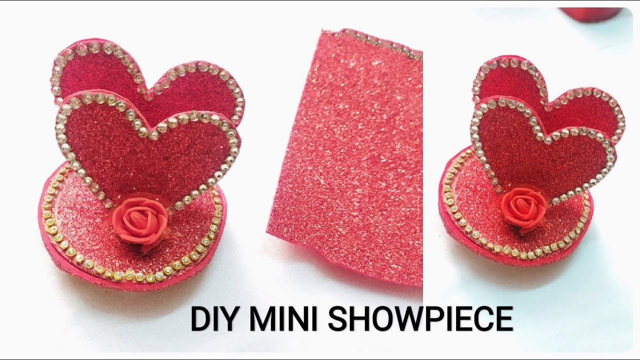 Handmade gift ideas | handmade showpiece  | mini heart showpiece | diy gift #handmadegifts #gift