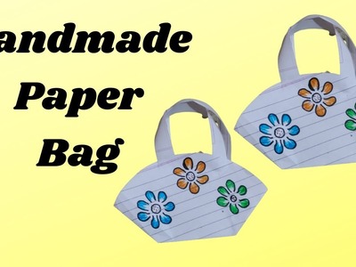 Handmade Paper Mini Carry Bag | Paper Gift Carry Bag | Paper Craft Ideas | Gift Packing Ideas