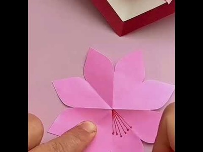 How to make a cute gift flower card easy #subscribe #like #short
