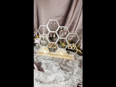 How to Make a Jewelry organizer - Earring holder. DIY