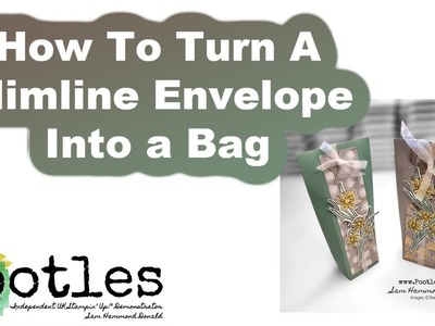 How To Turn A Slimline Envelope Into a Bag