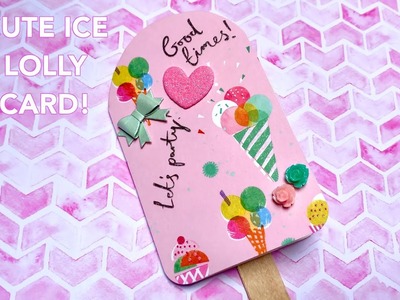 Ice lolly Card | Fun summer card | Quick and easy card | Handmade card | Handmade card tutorial