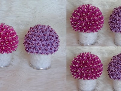 Mini Flowers from Foamiran and Pearl || Foam Flowers DIY (Bunga dari Foam Gliter dan Mutiara)