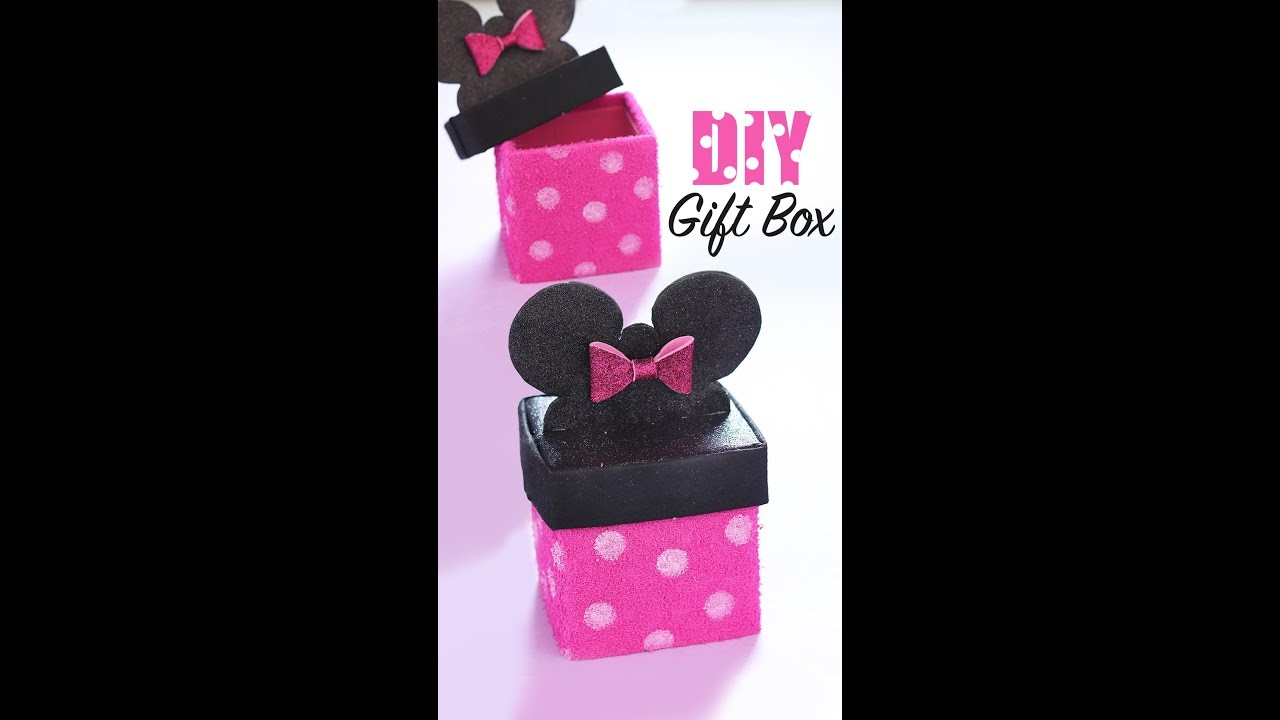 Minnie Mouse Gift Box | DIY Gift Box Ideas | Gift Ideas (1-minute video)