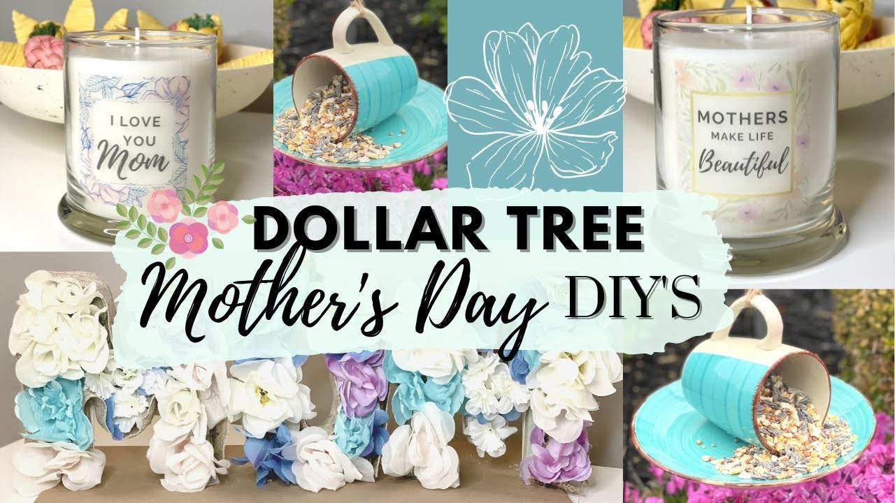 NEW DOLLAR TREE DIY Craft Ideas | Mother’s Day Gift and Decor Ideas | DIY Gifts