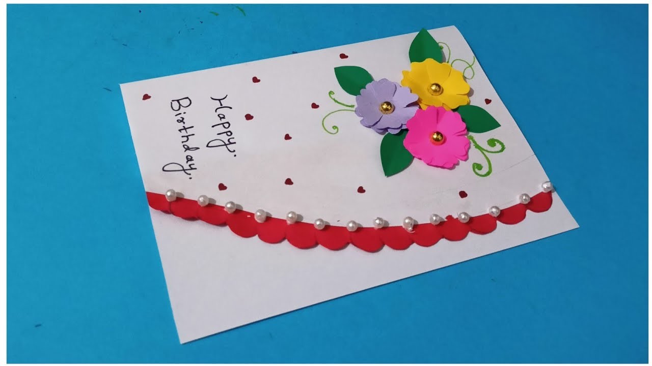 Simple and beautiful birthday card ideas| diy handmade happy birthday card |@Tonni art and craft