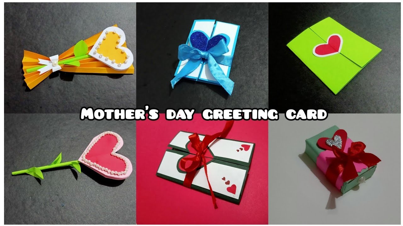 6 beautiful mothers day greeting card ideas| diy handmade greeting card| #greetingcard2022