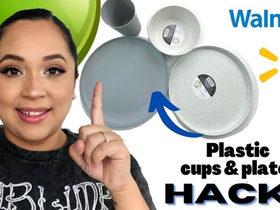 8 Easy Hacks Using WALMART plastic plates and cups | Home Decorating Ideas | TIERED TRAY DIY