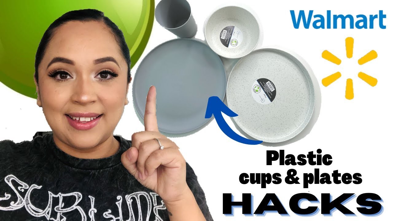 8 Easy Hacks Using WALMART plastic plates and cups | Home Decorating Ideas | TIERED TRAY DIY
