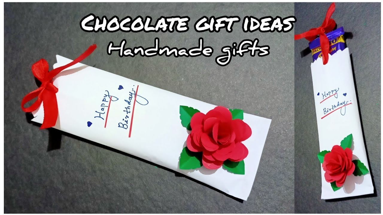 Beautiful handmade chocolate birthday card| diy chocolate gift ideas| handmade birthday gift|