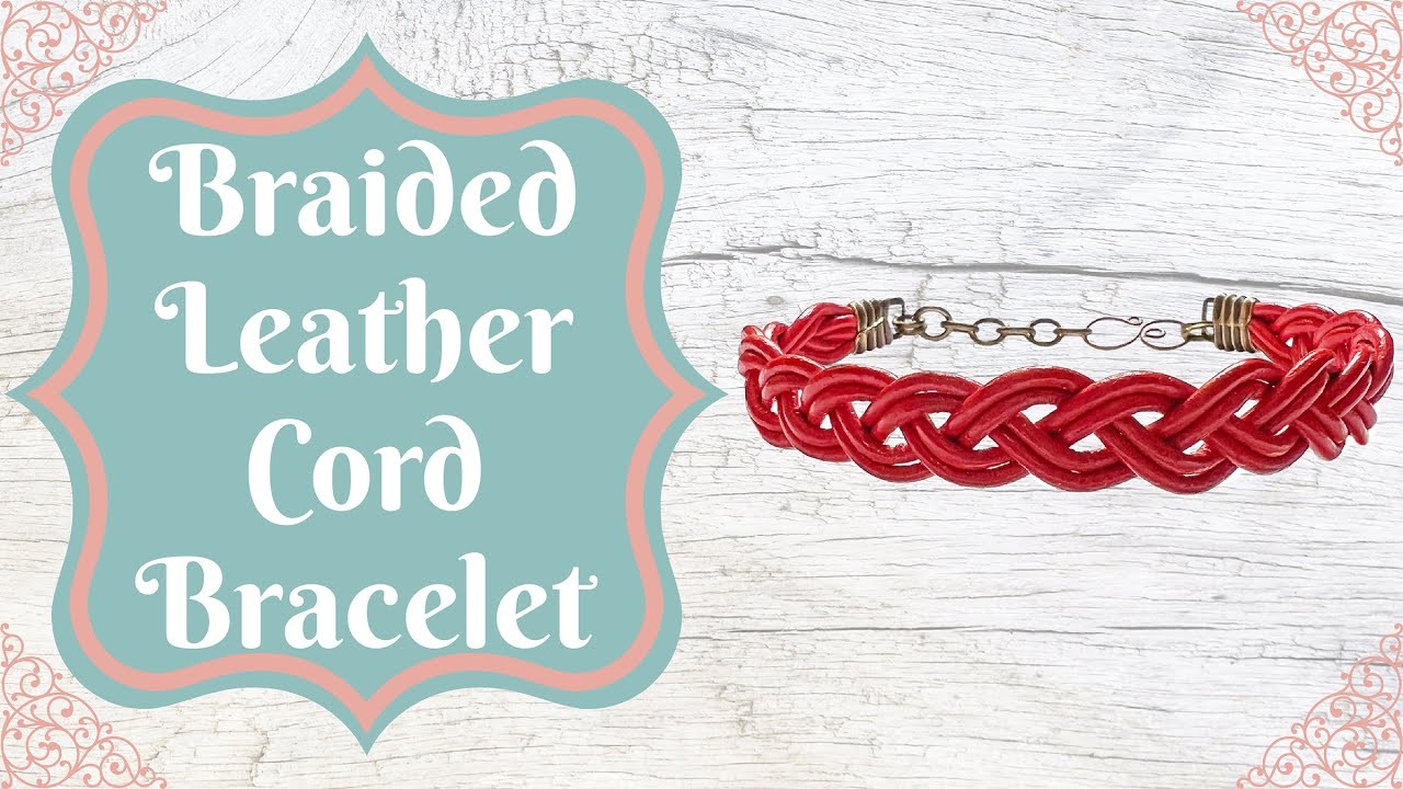 Braided Leather Cord Bracelet