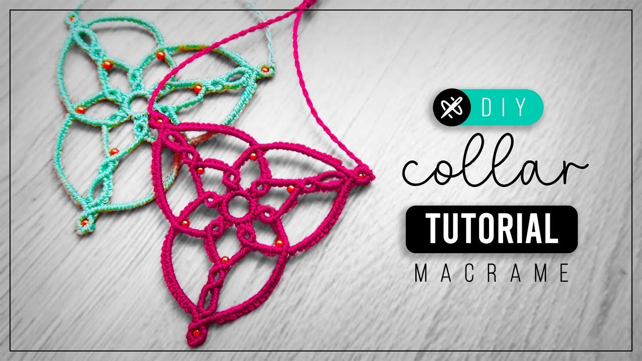 DIY Collar Triple » ???? tutorial | como hacer collar triqueta con hilo | diy ● Macrame Necklace #275