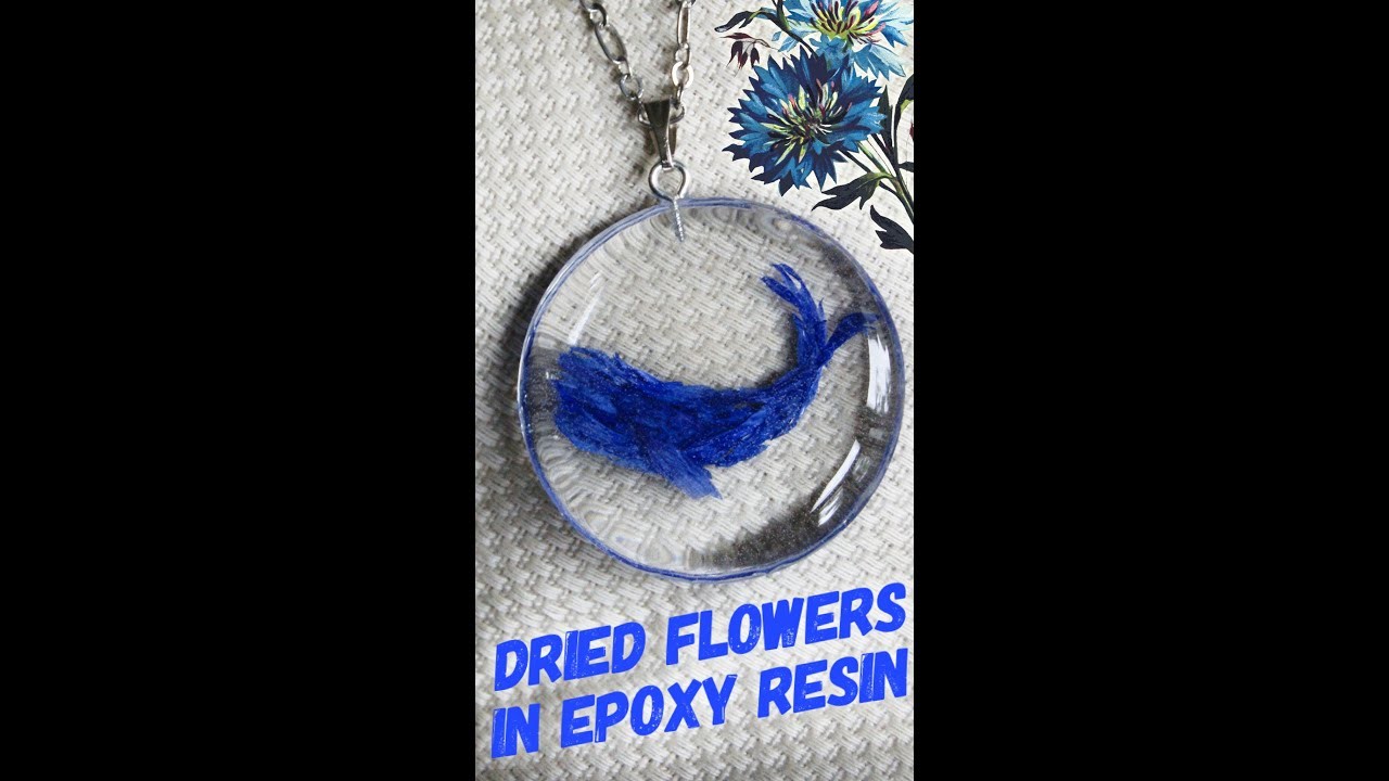 DIY Epoxy Resin & Dried Flowers Pendant #shorts