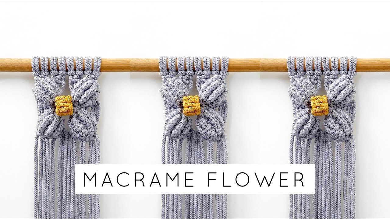 DIY: MACRAME FLOWER | MACRAME FLOWER PATTERN TUTORIAL