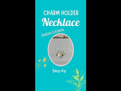 Easy Jewelry Tutorial - How to Make Charm Holder Or Any Pendant Hang Straight on Necklace