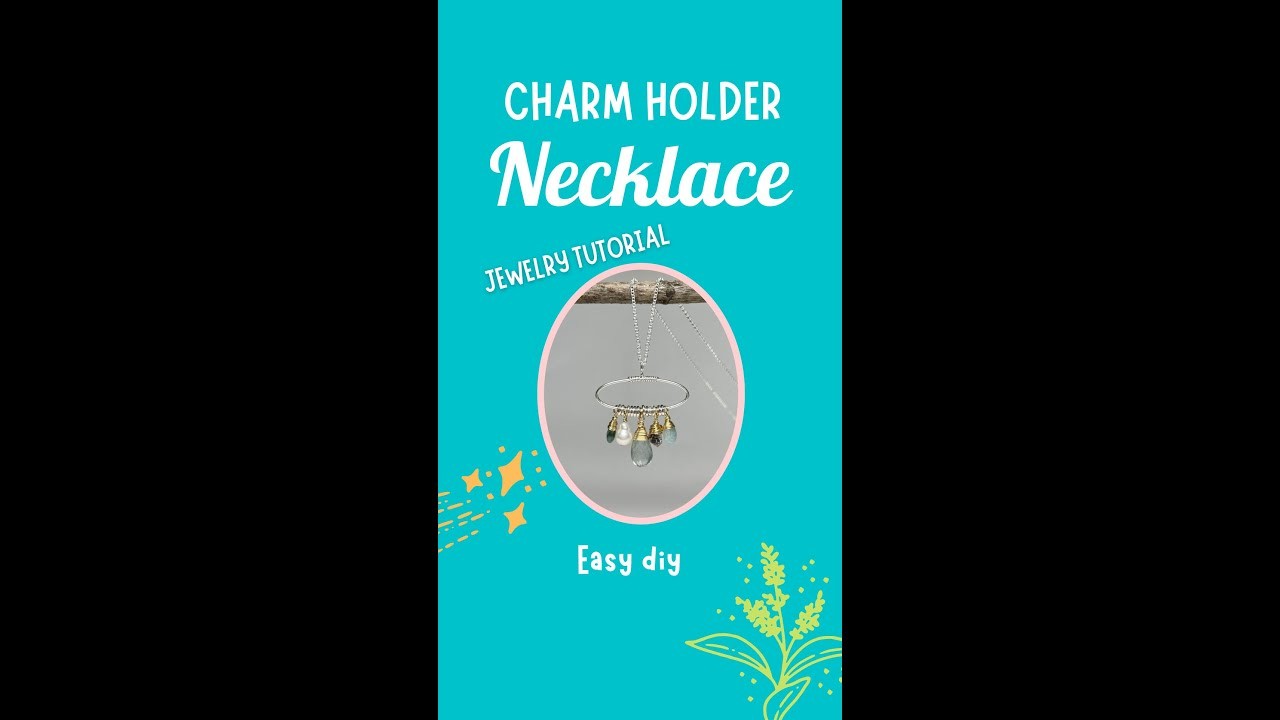 Easy Jewelry Tutorial - How to Make Charm Holder Or Any Pendant Hang Straight on Necklace